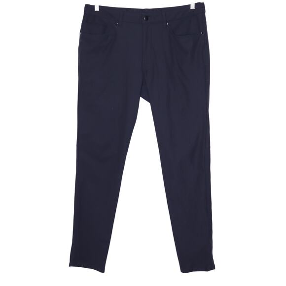 LULULEMON ABC Slim Pant Warpstreme Black 5-Pocket Stretch Casual Men's 34 - Picture 1 of 12